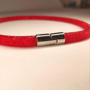 Swarovski Red Bracelet/Necklace with Silver Clasp